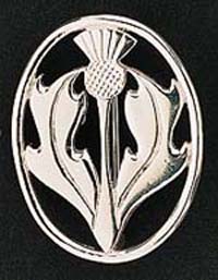 Celtic Thistle Brooch