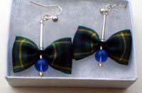 Campbell tartan earrings