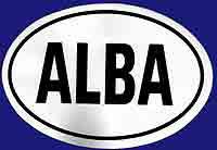 Oval Alba On White