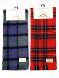 Brushed Wool Tartan Scarf