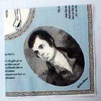 Burns Head and Graces paper Napkin