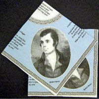 Burns Head and Graces paper Napkin