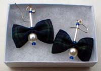 Black Watch tartan earrings