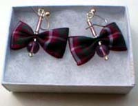 Crawford tartan earrings