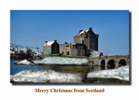 Eilean Donan Castle Christmas Card