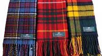 Light weight, fine wool tartan scarf