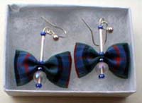 Flower of Scotland tartan earrings