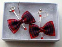 Fraser tartan earrings