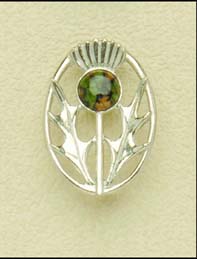 Celtic Design Thistle Brooch (hb56)