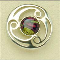 Heathergem Pewter Brooch (hb57)