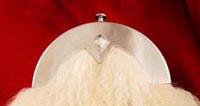 no.11 highly polished cantle with diamond cut centrepiece