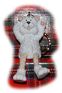 Westie String Legs Keyring