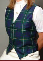  Wool Tartan Waistcoat  (ladies)
