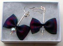 Lindsay tartan earrings
