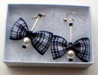 Menzies tartan earrings