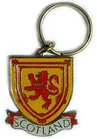 Lion Rampant Metal Keyring