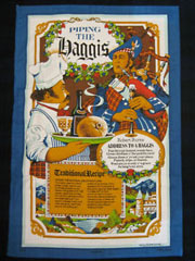Piping in the Haggis tea towel