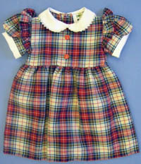 Girls Red Tartan Dress
