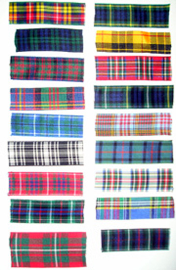 Polyester Tartan Ribbon by the Metre