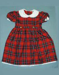 Girls Royal Stewart Tartan Dress (with belt and ties)