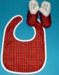 Royal Stewart Bib & Bootee matching set