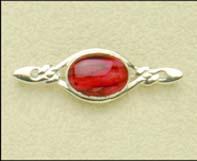 Sterling Silver Heathergem Brooch (sb11)