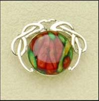 Sterling Silver Heathergem Brooch (sb12)