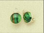 Heathergem Clip Earrings with Sterling Silver fittings (se10)