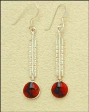 Celtic Drop Earrings with Sterling Silver fittings (se40)
