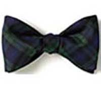 Self tie tartan bow tie