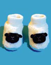 Sheep Baby Bootees