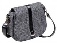 Harris Tweed shoulder bag grey herringbone