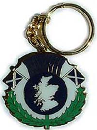 Scotland Metal Keyring