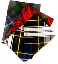 Silk Tartan Hankies (each)