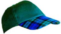 Clan tartan peak baseball caps