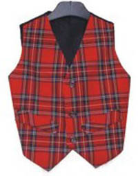 Boys Tartan Waistcoat