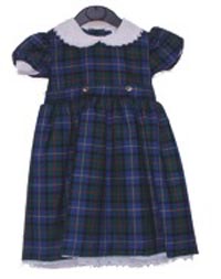 Girls Black Watch Tartan Dress (with belt and ties)