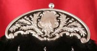 no.12 thistle and black enamelled cantle
