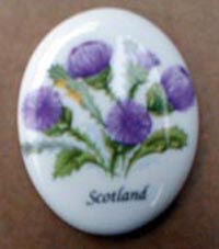 Thistle design magnet (ceramic)