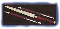 Tartan Paper Knife, Pen and Pencil Boxed Set 