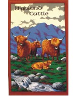 Highland Cattle Tea Towel