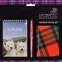 Westie address book set