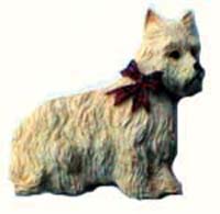 Westie Fridge Magnet (ceramic)